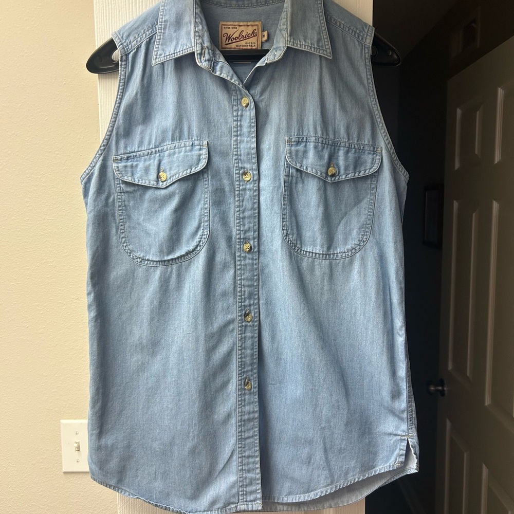 Woolrich Blue Cotton Shirt